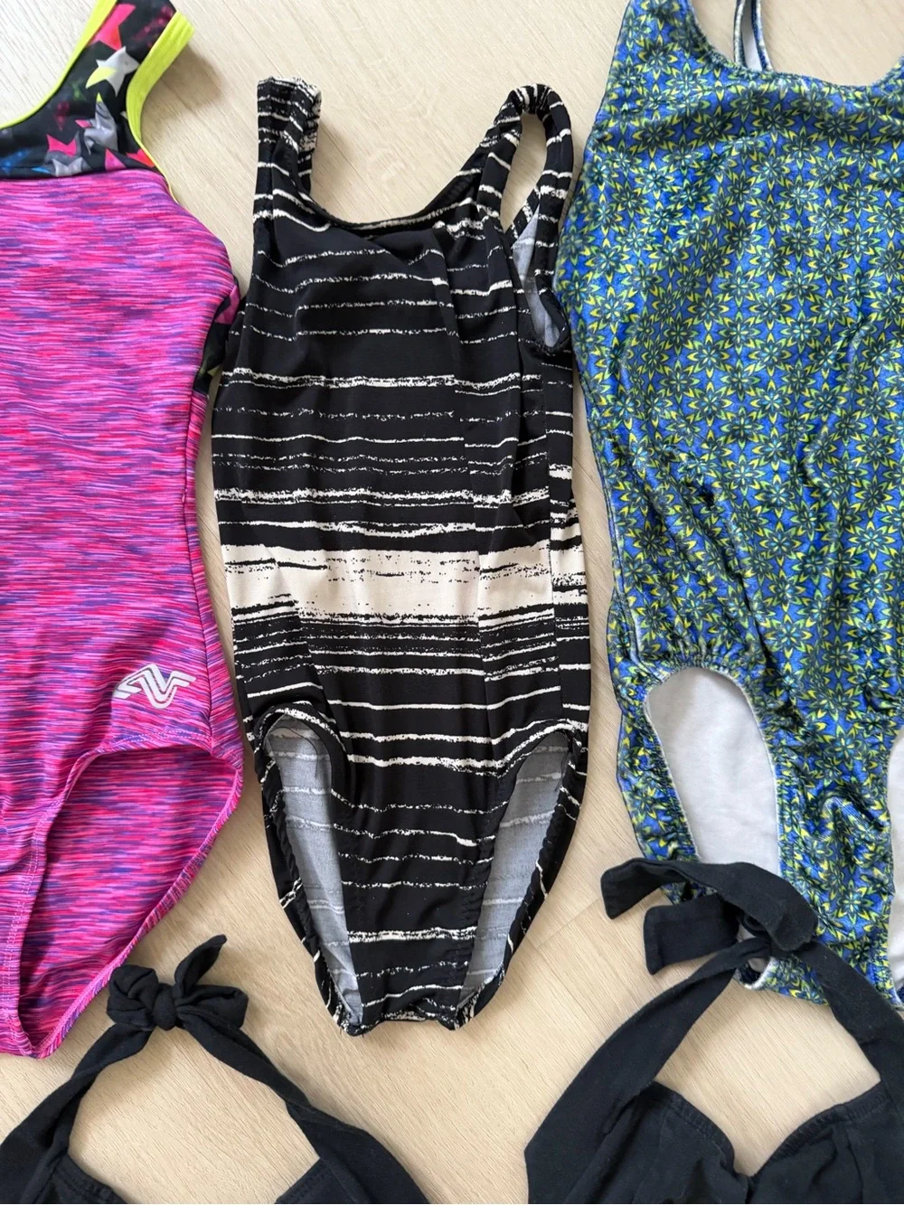 5-Pc Girls Leotard Bundle, Sizes M & L, Gymnastics, Dance, Ballet